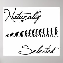Natürlich ausgewähltes Evolutions-Hemd Posterdrucke