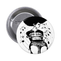 Natürliches Haar-T-Shirt Anstecknadelbutton
