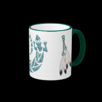 Navtive Amerian Eidechsen-Schalen-Becher tassen