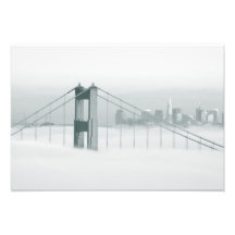 Nebel rollt durch das San Francisco Bay 2 Fotodruck