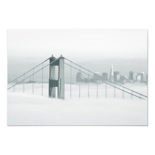 Nebel rollt durch das San Francisco Bay 2 Fotodruck
