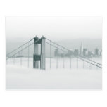 Nebel rollt durch das San Francisco Bay 2 Postkarte