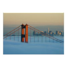 Nebel rollt durch das San Francisco Bay Kunstfoto
