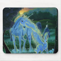 Nebelhafter Hochsommer-Morgen Mousepads