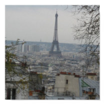 Nebelhaftes Paris poster