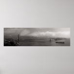Nebeliges Golden Gate Plakat