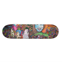 "Nehmen Sie ein Blick-" ursprüngliches psychedelis Skateboardbrett