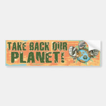 Nehmen Sie unseren Planeten-Rückseiten-Tag der Erd Auto Sticker