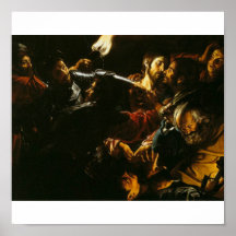 Nehmen von Christus mit der Malchus Episode C. 162 Posterdrucke