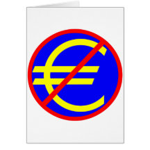 Nein zum Euro Karte