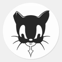 Nekobii der Kat Runde Aufkleber