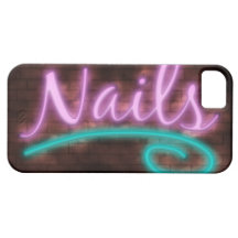 Neon nagelt Zeichen Hülle Fürs iPhone 5