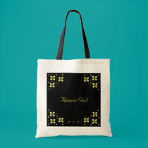 Neon Yellow Flower Sparkles taschen