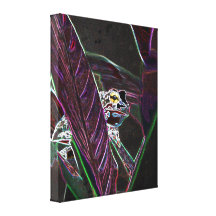 Neonfroggy-feine Kunst-Leinwand-Druck Leinwanddruck