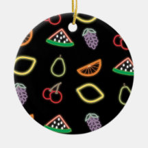 Neonfrucht Weihnachtsbaum Ornament