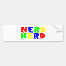 nerd herd autosticker