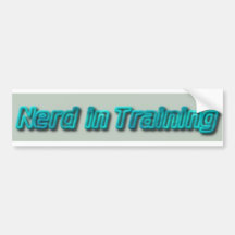 Nerd im Training Autosticker
