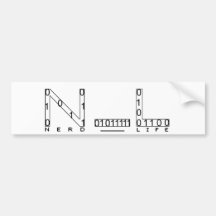 Nerd_Life Sammlung Autoaufkleber