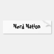 Nerd-Nation Auto Sticker