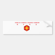 Nerd-Zweiheit Autosticker