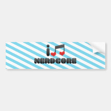 Nerdcore Fan Auto Sticker