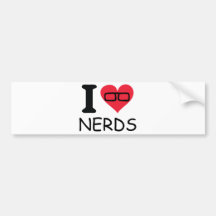Nerds der Liebe I Autoaufkleber