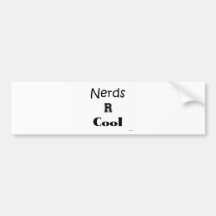 Nerds R cool Auto Aufkleber