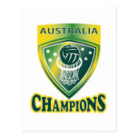 Netbalballband verficht Australien Postkarte