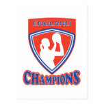 Netballspieler England-Meister Postkarten