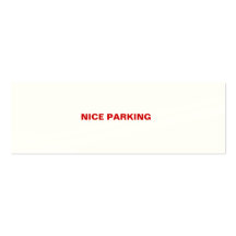 NETTES PARKEN VISITENKARTEN VORLAGEN