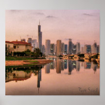 Neue Dubai-Skyline Poster