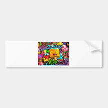 Neue, Funky, moderne, Retro, coole, neue Art Auto Aufkleber