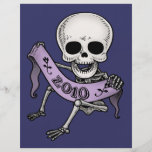 Neue Jahre des Baby-Skullabee Bedruckte Flyer