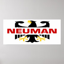 Neuman Familienname Plakatdruck