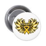 Neuroblastoma Bewusstseins-Herz Wings.png Anstecknadelbuttons
