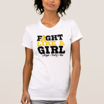 Neuroblastoma Krebs-sportlicher Kampf wie ein Mädc Tshirts