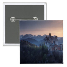 Neuschwanstein-Schloss, errichtetes spätes 1800's  Anstecknadel