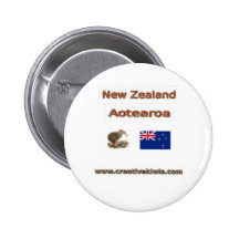 Neuseeland Aotearoa Button