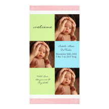 Neutrale Baby-Fotokarte-Mitteilung