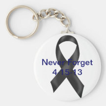 Never Forget Fallen Runners 4-15-13 Keychain