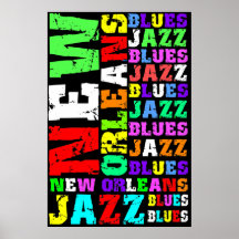 New- Orleansjazz Plakat