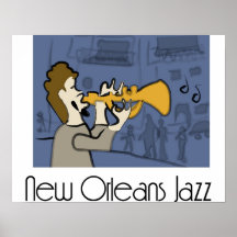 New- Orleansjazz-Plakat