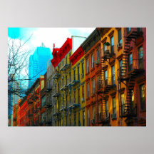 New York City "die Küchen-Bezirks-Straße der Hölle Plakatdruck