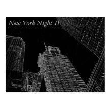 New- York Citynachtszenen 2 Postkarten