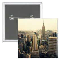 New- York CitySkyline-Stadtmitte Buttons