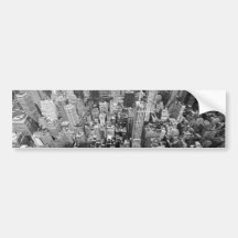 New York von oben Auto Sticker