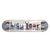 New- YorkSkateboard Personalisiertes Skatedeck