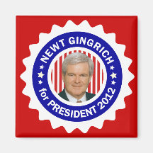 Newt Gingrich 2012 für Präsidenten Magnete