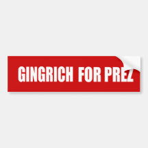 NEWT- GINGRICHkampagnen-GANG Autosticker
