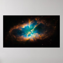 NGC 2818 Glühen planetarischen Nebelflecks Posterdrucke